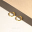 Simple Round Hoop Earring, Huggies, Unisex, Gold, Silver SHEMISLI - SH009
