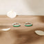 Simple Emerald CZ Hoop Earring, Huggies, 6, 7, 8, 9, 10, 12mm Unisex, Gold, Silver SHEMISLI - SH344, SH345, SH346, SH347, SH348, SH031