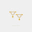 Half Hoop with Star drop, Helix Hoop Earring, Huggies, Unisex, Gold, Silver SHEMISLI SH602