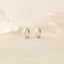 Thick Hexagon Small Hoop Earring, Unisex, Gold, Silver SHEMISLI SH213
