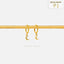 Tiny Moon Drop Hoop Earring, Huggies, Unisex, Gold, Silver SHEMISLI SH643