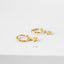 Tiny Star Hoop Earring, Star Drop Huggies, Unisex, Gold, Silver SHEMISLI SH642
