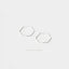 Ultra Light Hexagon Hoop Earring, Thin Hex Hoops, Unisex, Gold, Silver SHEMISLI SH210
