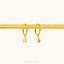 Tiny Star Hoop Earring, Star Drop Huggies, Unisex, Gold, Silver SHEMISLI SH642