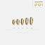 Simple Sapphire CZ Hoop Earring, Huggies, Unisex, Gold, Silver SHEMISLI - SH366, SH367, SH368, SH369, SH370