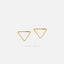 Ultra Light Triangle Hoop Earring, Thin Shape Hoop, Unisex, Gold, Silver SHEMISLI SH441