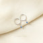 Sapphire Diamond Shape Drop Dangle Hoop Earring, Huggies, Unisex, Gold, Silver SH272