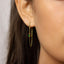 Dangle Chain CZ Hoop Earring, Huggies, Unisex, Gold, Silver SHEMISLI - SH119, SH359, SH360, SH361, SH362