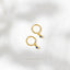 Sapphire Diamond Shape Drop Dangle Hoop Earring, Huggies, Unisex, Gold, Silver SH272