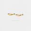 CZ Drop Dangle Hoop Earring, Turquoise, Unisex, Gold, Silver SHEMISLI SH070