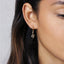 Serpent Dangle Hoop Earring, Snake Huggies, Unisex, Gold, Silver SHEMISLI - SH206 LR
