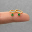 CZ Drop Hoop Earring, Huggies, Unisex, Gold, Silver SHEMISLI SH067, SH338, SH339, SH340, SH341