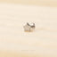 Tiny Star Threadless Flat Back Lip Labret Stud, 18,16ga, 6-10mm, Unisex, Surgical Steel, SHEMISLI SS567