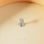 Super Tiny Cute Star Threadless Flat Back Lip Labret Stud, 18,16ga, 6-10mm Unisex, Surgical Steel SHEMISLI SS903