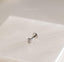 Tiny Rectangle Threadless Flat Back Lip Labret Stud, 18,16ga, 6-10mm Unisex, Surgical Steel SHEMISLI SS591
