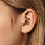 Dainty 2 leaf Opal Threadless Flat Back Tragus Stud, 20,18,16ga, 5-10mm Unisex, Surgical Steel SHEMISLI SS583