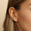 Tiny Spike on White Baguette Stone Threadless Flat Back Tragus Stud, 20,18,16ga, 5-10mm Unisex, Surgical Steel SHEMISLI SS898