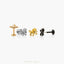 Tiny Octopus Threadless Flat Back Tragus Stud, 20,18,16ga, 5-10mm Unisex, Surgical Steel SHEMISLI SS576