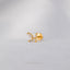 Tiny Butterfly White Stone Threadless Flat Back Nose Stud, 20,18,16ga, 5-10mm, Unisex, Surgical Steel, SHEMISLI SS553