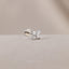 Tiny Butterfly White Stone Threadless Flat Back Nose Stud, 20,18,16ga, 5-10mm, Unisex, Surgical Steel, SHEMISLI SS553