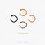 Open C Shape Nose Ring, Flat End Round Nostril Hoop, 20ga or 18ga, 8 or 10mm Unisex, G23 Titanium SHEMISLI SS533, SS534, SS535, SS536