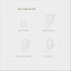 Baguette and round CZ Ear Conch Cuff, Earring No Piercing is Needed, Unisex, Gold, Silver SHEMISLI - SF047