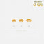 Opal Baguette Helix Hoop Earring, Huggies, Unisex, Gold, Silver SHEMISLI - SH403, SH404, SH405