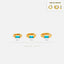 Turquoise Baguette Helix Hoop Earrings, Huggies, Gold, Silver SHEMISLI - SH200, SH364, SH365