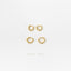 Beaded Hoop Earring, Huggies, Unisex, Gold, Silver SHEMISLI - SH596, SH597, SH598, SH599