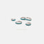 Simple Turquoise cz Hoop Earring, Huggies, Unisex, Gold, Silver SHEMISLI SH126, SH127, SH128, SH129, SH130