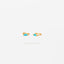 Turquoise Baguette Helix Hoop Earrings, Huggies, Gold, Silver SHEMISLI - SH200, SH364, SH365