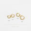 Beaded Hoop Earring, Huggies, Unisex, Gold, Silver SHEMISLI - SH596, SH597, SH598, SH599