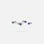 Tiny Sapphire CZ Stone Helix Hoop Earring, Unisex, Gold, Silver SHEMISLI SH646, SH647, SH648, SH649