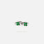 4 Leaf Clover Emerald CZ Helix Hoop, 6mm, 7mm, 8mm Unisex, Gold, Silver SHEMISLI - SH198, SH503, SH504