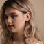 Daith Piercing CZ Moon Shape Paved Earring, Hinged Clicker Hoop, 16ga 10x5mm, Unisex, G23 Titanium, SHEMISLI SH332