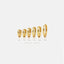 Simple Edged Conch Hoop Earring, Unisex, Gold, Silver SHEMISLI SH013, SH014, SH015, SH016