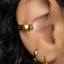 Thick Conch Ring, Hinged Clicker Hoop, 16ga 8mm or 10mm, Unisex, Surgical Steel, SHEMISLI SH708 SH709