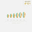 Simple Turquoise Conch Hoop Earring, Huggies, 8, 9, 10, 12mm Unisex, Gold, Silver SHEMISLI SH054, SH055, SH056, SH057