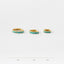 Simple Turquoise Conch Hoop Earring, Huggies, 8, 9, 10, 12mm Unisex, Gold, Silver SHEMISLI SH054, SH055, SH056, SH057