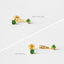 Tiny CZ Front and Back Ear Jacket, White Emerald Turquoise Sapphire Black Opal, Unisex, Gold, Silver SJ001 SJ002 SJ003 SJ023 SJ022 SJ024