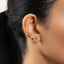 Black Marquise CZ Flower Stud Earrings Stack Set, Unisex, Gold, Silver SHEMISLI SS316, SS300, SS276