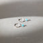 4 leaf Clover Turquoise CZ Drop Hoop Earrings Stack Set, Flower Dangle Huggies, Unisex, Gold, Silver SHEMISLI SH555, SH542