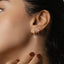 Everyday Marquiose Gem Hoop Huggies Earrings Stack Set, Unisex, Gold, Silver SHEMISLI SH591, SH594