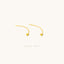 Tiny Heart Ear Threader, Unisex, Gold, Silver SHEMISLI - ST015 NOBKG