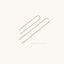 Simple Long Ear Threader, Unisex, Gold, Silver SHEMISLI - ST003, ST004 NOBKG