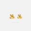 Mustard Flower Stud Earrings, Gold, Silver SHEMISLI SS429 - Shemisli Jewels