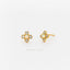 Opal CZ Stone Clover Flower Studs, Gold, Silver SHEMISLI - SS215 - Shemisli Jewels