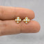 Opal CZ Stone Clover Flower Studs, Gold, Silver SHEMISLI - SS215 - Shemisli Jewels