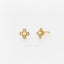 Opal CZ Stone Clover Flower Studs, Gold, Silver SHEMISLI - SS215 - Shemisli Jewels