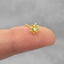 Opal Star Stud Earrings with Butterfly Backing, Gold, Silver SHEMISLI - SS203 - Shemisli Jewels